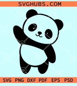 Cute panda Clip Art svg