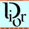 Dior fashion Brand Logo Svg
