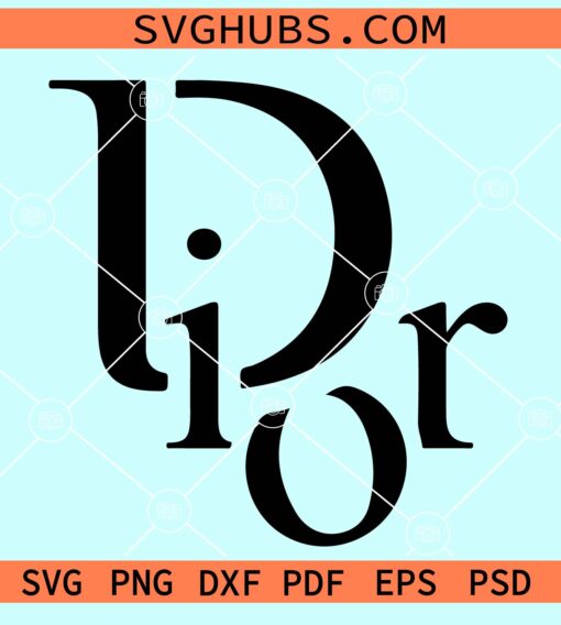 Dior fashion Brand Logo Svg