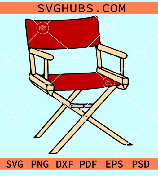 Director's chair clipart svg