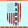 Distressed daddy flag SVG