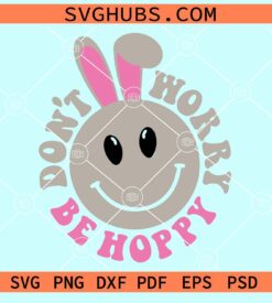 Don't worry be hoppy retro svg