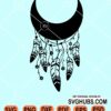 Dream catcher moon svg