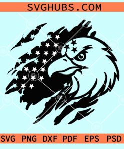 Eagle distressed US flag svg