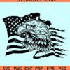 Eagle on flag svg