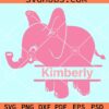 Elephant name frame SVG