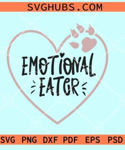 Emotional Eater Dog Bandana SVG