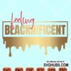 Feeling blacknificent svg