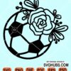 Floral soccer ball svg