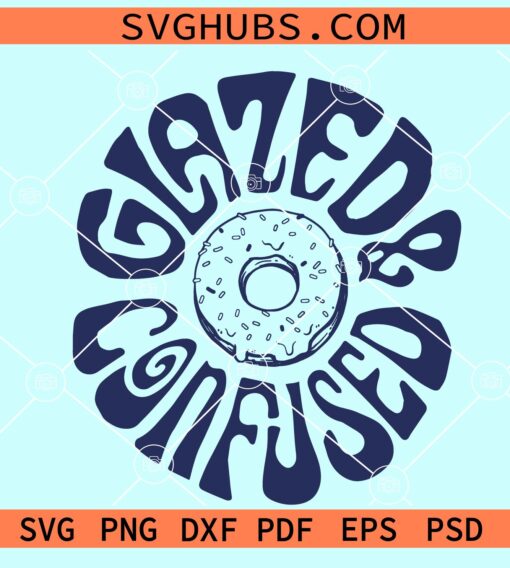 Glazed and confused donut SVG