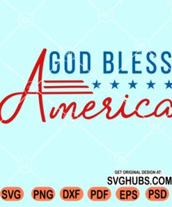 God bless America svg