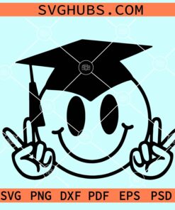 Graduation smiley SVG