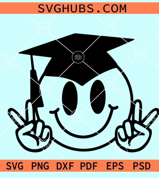 Graduation smiley SVG