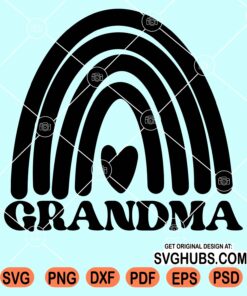 Grandma rainbow svg
