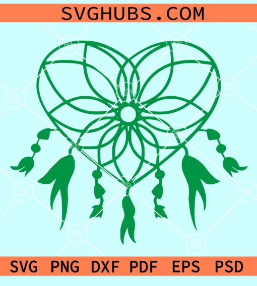 Heart Dreamcatcher svg