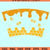 Honey Drip and Comb Starbucks cup wrap svg