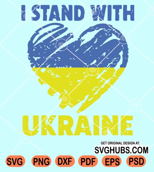 I stand with Ukraine svg