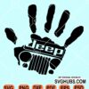 Jeep handprint svg