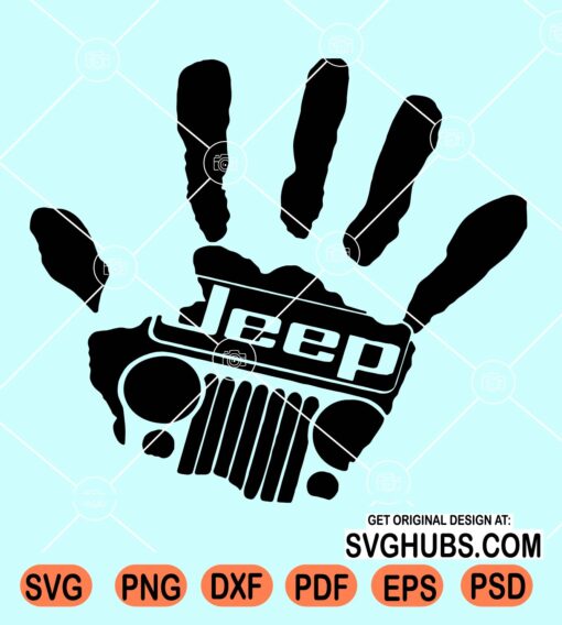 Jeep handprint svg