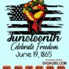 Juneteenth celebrate freedom June 19, 1865 svg