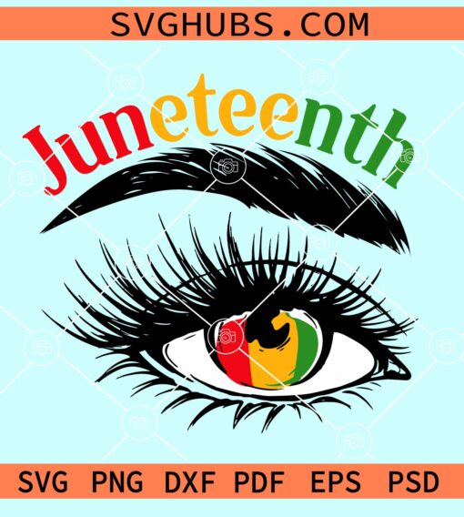 Juneteenth eye SVG