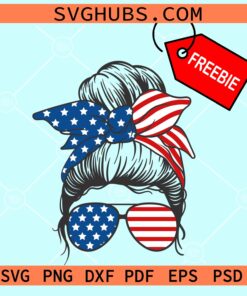 Messy bun svg free