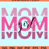 Mom girl mirrored svg