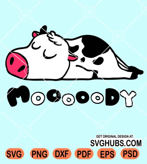 Moody cow svg