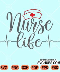 Nurse life EKG svg