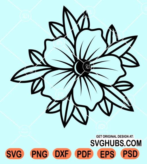 Peony Flower SVG