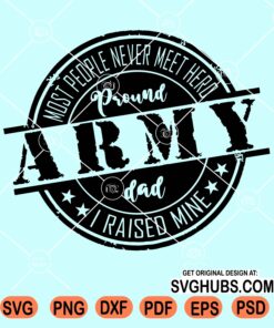 Proud army dad svg