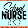 School nurse with stethoscope svg