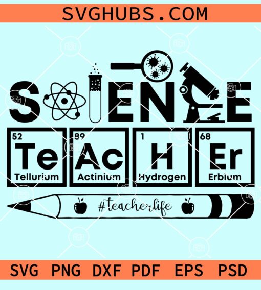Science teacher svg