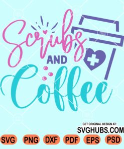 Scrubs and coffee svg