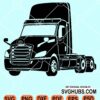 Semi trailer truck clipart svg