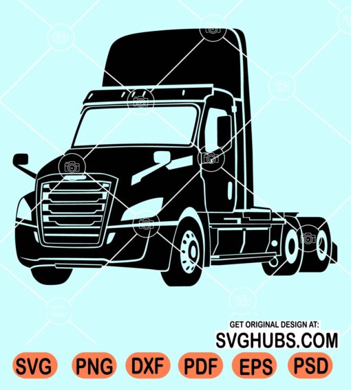 Semi trailer truck clipart svg