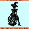 Sexy Halloween witch svg, Sexy Witch SVG, Halloween SVG, Horror SVG, Woman with witch broom svg