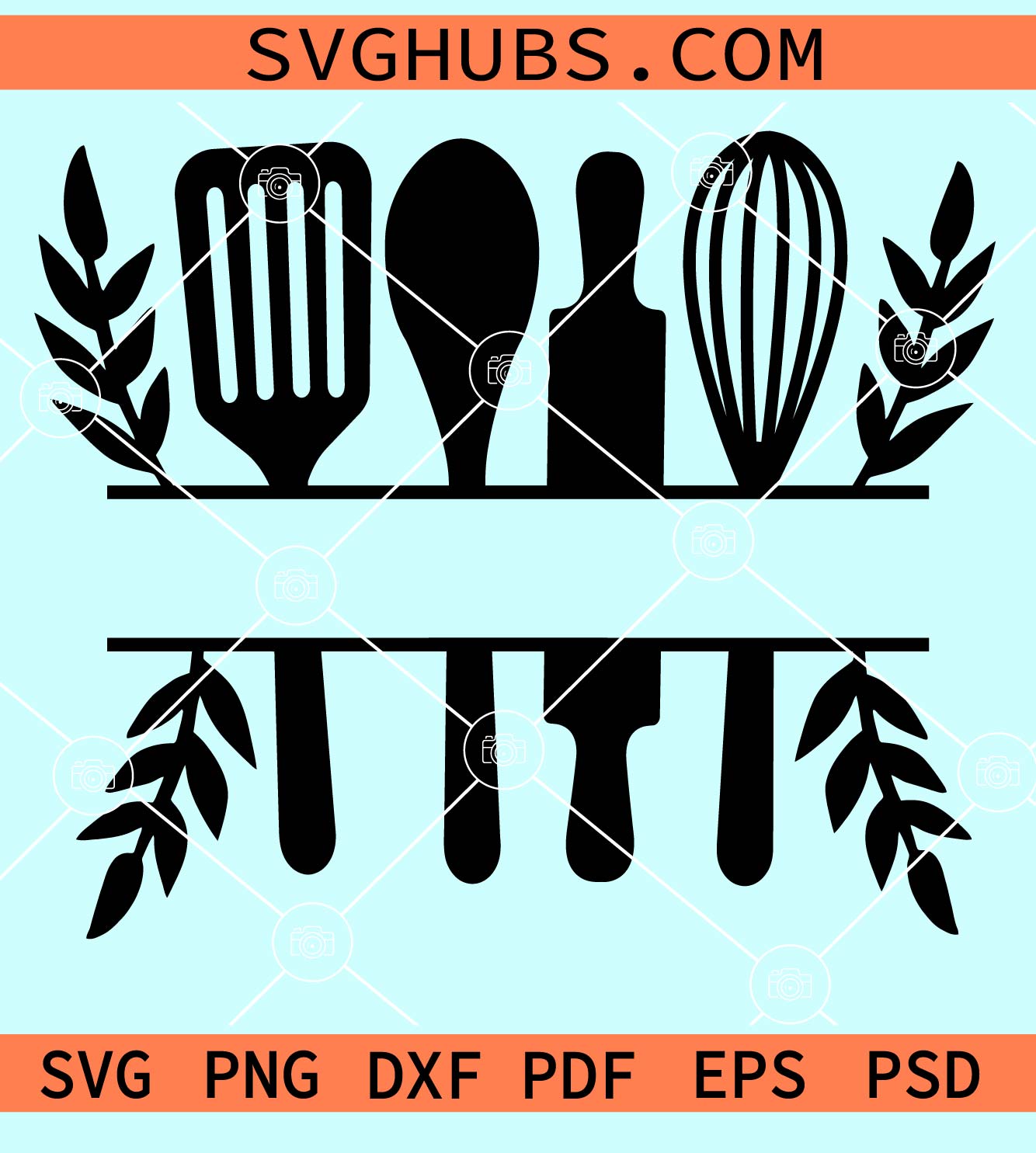 Kitchen Utensils Split Monogram SVG, Kitchen Svg, Cooking Svg, Utensils  Svg, Kitchen Frame Svg, Master Chef Svg, Cut Files, Cricut, Png, Svg 