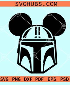 Star Wars Mandalorian Mickey Ears svg