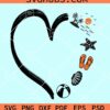 Summer heart svg