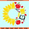 Teacher sunflower starbucks cup wrap svg