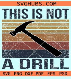 This is not a drill svg