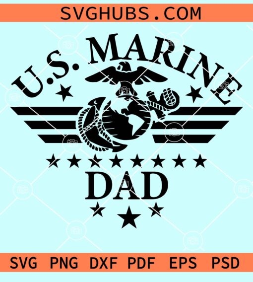 US Marine dad svg