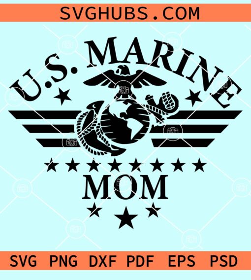 US Marine mom svg