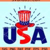 USA Flag Uncle Sam Hat svg
