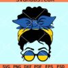 Ukraine Messy bun svg