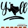 Y'all texas map svg