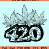 420 Cannabis leaves svg