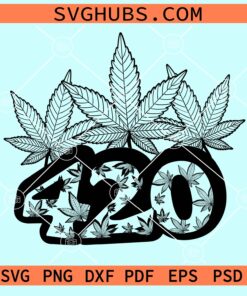 420 Cannabis leaves svg