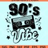 90's vibe cassette tape svg